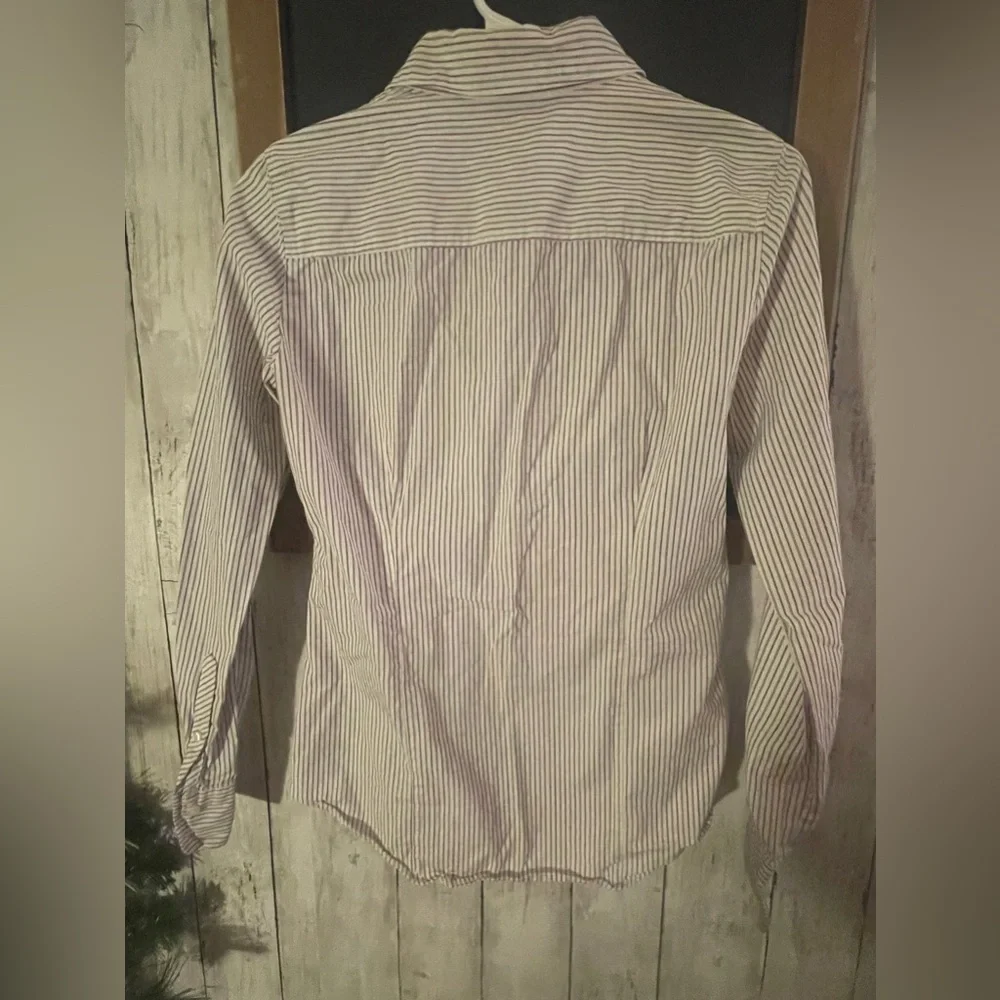 J Crew Size Small Striped Fitted long sleeve button down shirt